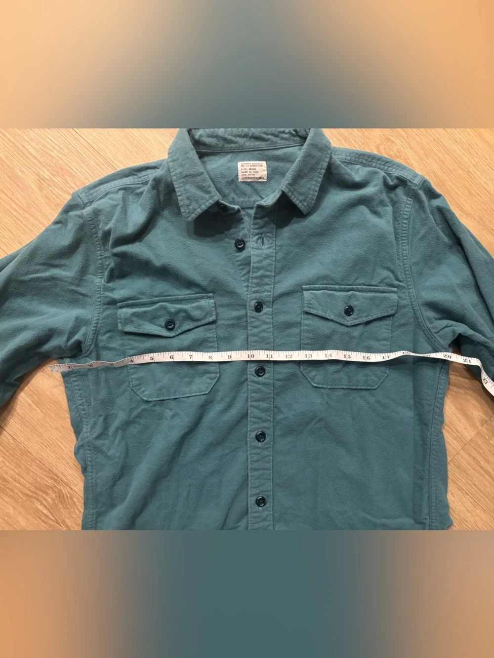J. Crew Teal Chambray Work Shirt